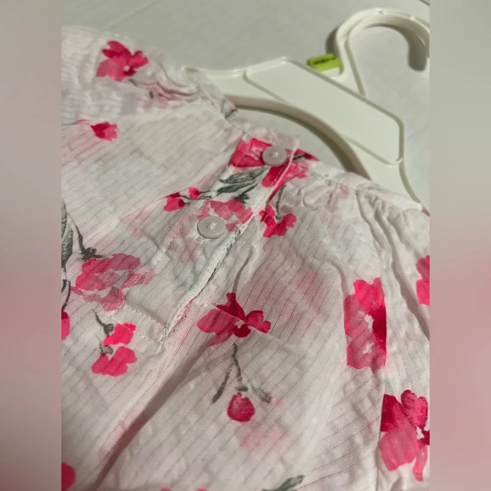 🆕OSHKOSH - 3M - NWT - INFANT GIRLS 2PC FLORAL SHIRT AND DENIM PANT OUTFIT LOT - Picture 8 of 12